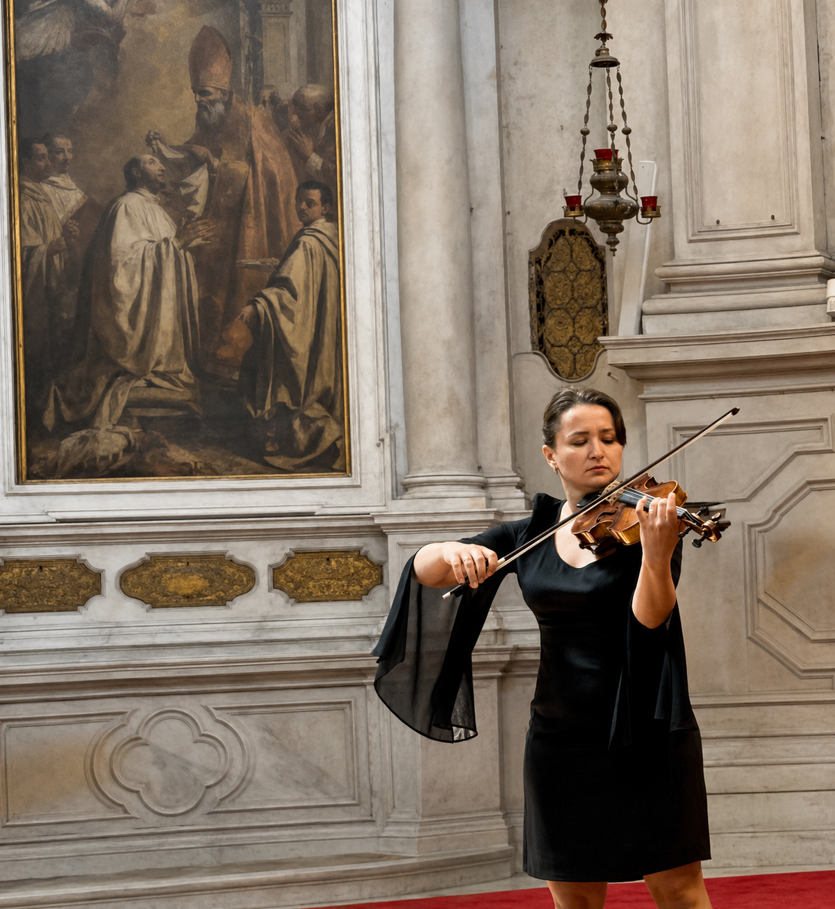 Valeria Gleim mit Violine